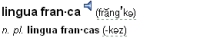 Definition of lingua franca
